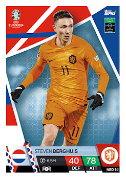 Steven Berghuis Netherlands Topps Match Attax EURO 2024 #NED14